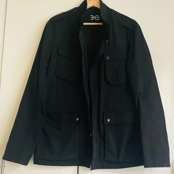 Emilio Guido Black Men's Coat size:50 (M) - Picture 2 of 4